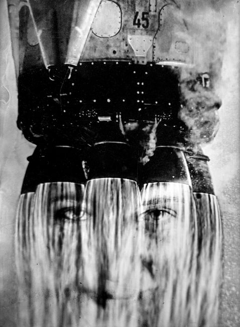 La conquête de l'espace - Le nouveau visage de la conquête - Ambrotype & vernis or - 9 x 12 cm