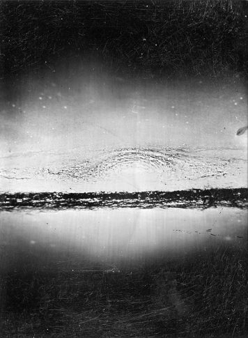 La conquête de l'espace - Galaxie M31 Andromède - Ambrotype- 9 x 12 cm - Triptyque